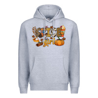 Heather Grey Spice girl Premium Hoodie - NancyCooperArtShop