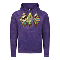 Cloud Purple cactus serape cowhide Vintage Hoodie - JahusDesignShop