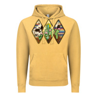 Cactus Serape Cowhide Vintage Hoodie | Teevron