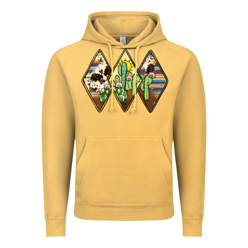 Cactus Serape Cowhide Vintage Hoodie by JahusDesignShop | Teevron