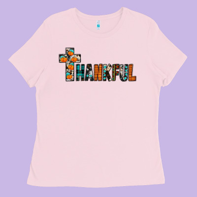 Thankful Ladies Tee Designed By Jahusdesignshop