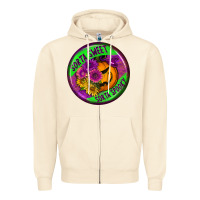 Sandshell halloween round earrings Zipper Hoodie - BundleAndBundleShop