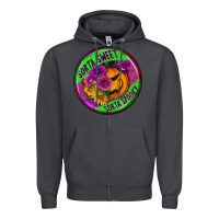 Smoke halloween round earrings Zipper Hoodie - BundleAndBundleShop