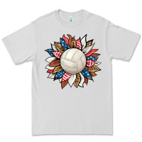 Dove Grey volleyball sunflower Premium Tee - HRA Design Shop