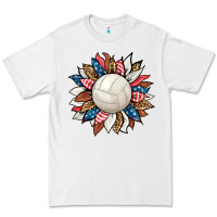 White volleyball sunflower Premium Tee - HRA Design Shop