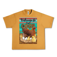 Peanut Butter Western Welcome To Our Coop Urban Heavy Tee - LillyAllenDesigns