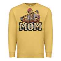 Antique Gold Baseball Mom Premium Sweatshirt - NancyCooperArtShop
