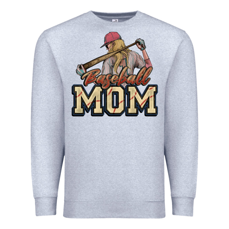 Baseball Mom Premium Sweatshirt by NancyCooperArtShop | Teevron