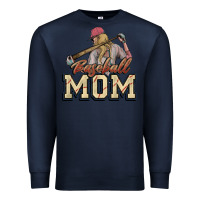 Navy Baseball Mom Premium Sweatshirt - NancyCooperArtShop