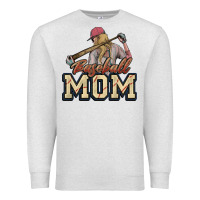 Oatmeal Heather Baseball Mom Premium Sweatshirt - NancyCooperArtShop