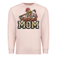 Pale Pink Baseball Mom Premium Sweatshirt - NancyCooperArtShop