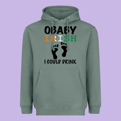 O' Baby Irish I Could Drink Heavyweight Hoodie Designed By Bettercallsaul