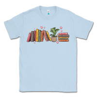 Dusty Blue book tropes Classic Tee - MaliasSmallBusiness