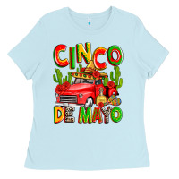Baby Blue cinco de mayo truck Ladies Tee - Zillion Design Studio