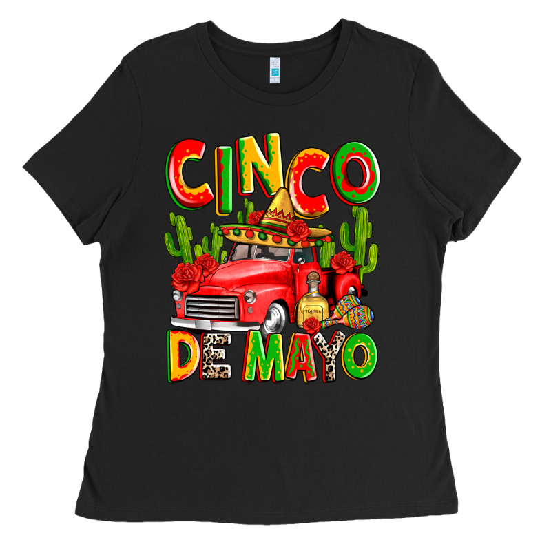 Cinco De Mayo Truck Ladies Tee by Zillion Design Studio | Teevron