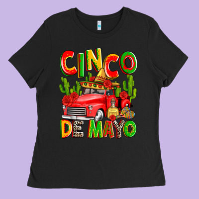 Cinco De Mayo Truck Ladies Tee Designed By Zillion Design Studio