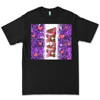 Black purple leopard pink mama hearts Premium Tee - AdoDesignShop