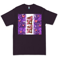 Plum purple leopard pink mama hearts Premium Tee - AdoDesignShop