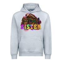 Heather Grey football sister Urban Hoodie - OliviaCreatesArt