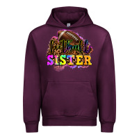 Mauve Wine football sister Urban Hoodie - OliviaCreatesArt