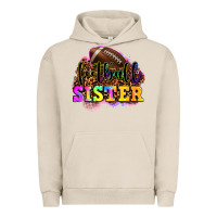 Pigment French Oak football sister Urban Hoodie - OliviaCreatesArt