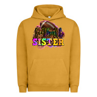 Pigment Peanut Butter football sister Urban Hoodie - OliviaCreatesArt