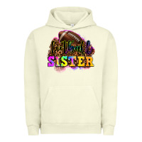 Pigment Pistachio football sister Urban Hoodie - OliviaCreatesArt