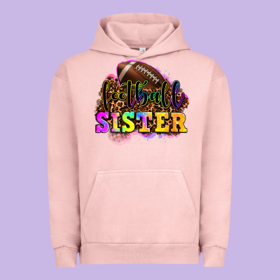 Football Sister Urban Hoodie Designed By Oliviacreatesart