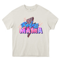 Cream badass mama Heavy Core Tee - Zillion Design Studio