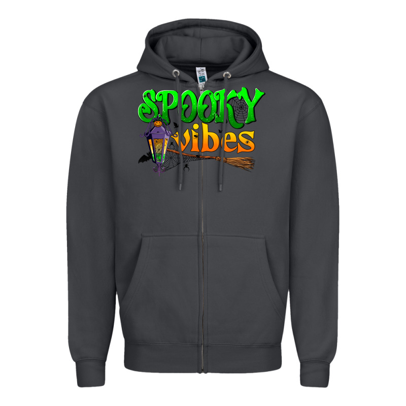 Spooky Vibes Zipper Hoodie by BundleAndBundleShop | Teevron