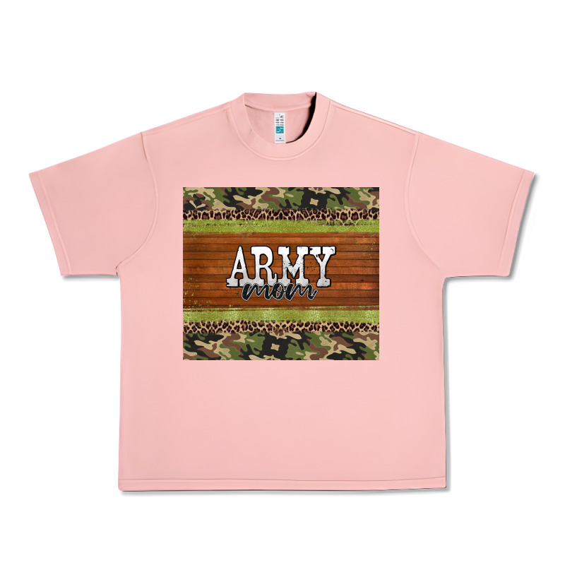 Army Mom Leopard Glitter Camouflage Urban Heavy Tee by BarkalooDesign | Teevron