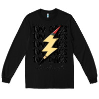 Black 100 days of school Long Sleeve Tee - MaliasSmallBusiness