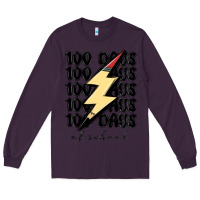 Plum 100 days of school Long Sleeve Tee - MaliasSmallBusiness