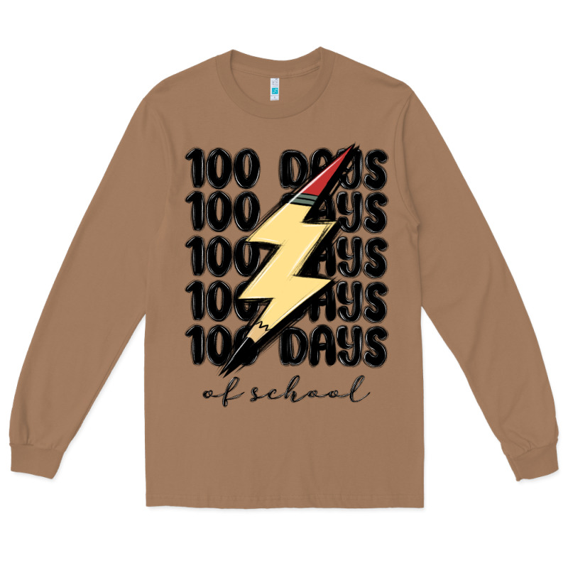 100 Days Of School Long Sleeve Tee by MaliasSmallBusiness | Teevron