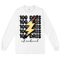 White 100 days of school Long Sleeve Tee - MaliasSmallBusiness