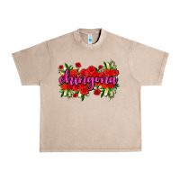 Chingona With Roses Urban Heavy Tee | Teevron