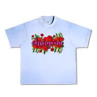 Grape Ice Chingona with roses Urban Heavy Tee - AdoDesignShop