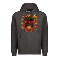 Smoke christmas afro messy bun Premium Hoodie - texasbilliewilder