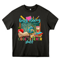 Asphalt busy doing cool teacher stuff Heavy Core Tee - Zillion Design Studio