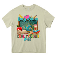 Mossy busy doing cool teacher stuff Heavy Core Tee - Zillion Design Studio