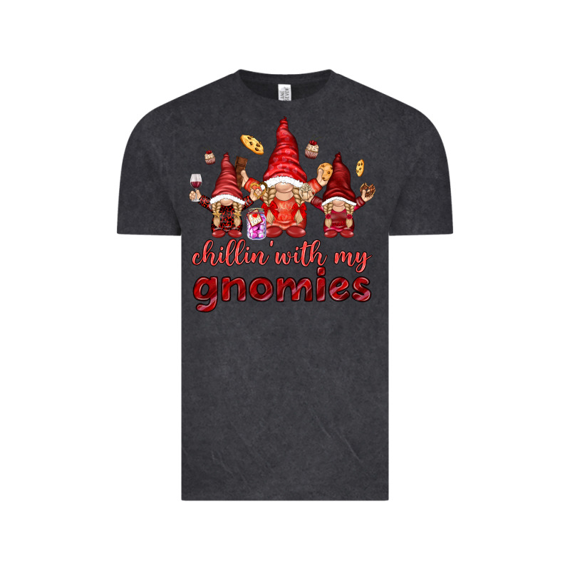 Chilling With My Gnomies Vintage Tee by NancyCooperArtShop | Teevron