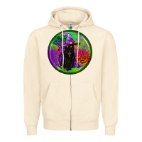Sandshell halloween round earrings Zipper Hoodie - BundleAndBundleShop
