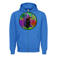 True Royal halloween round earrings Zipper Hoodie - BundleAndBundleShop
