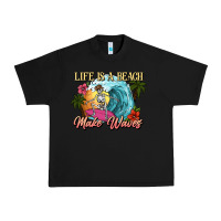 Black Life is a beach make waves skeleton Urban Heavy Tee - NancyCooperArtShop