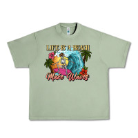 Oil Green Life is a beach make waves skeleton Urban Heavy Tee - NancyCooperArtShop