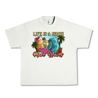 Pistachio Life is a beach make waves skeleton Urban Heavy Tee - NancyCooperArtShop