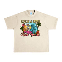 Sandshell Life is a beach make waves skeleton Urban Heavy Tee - NancyCooperArtShop