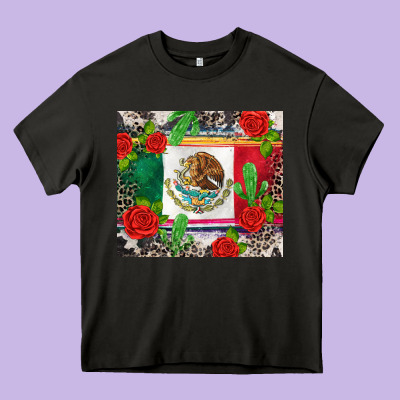 Mexican Flag Heavy Core Tee Designed By Cts Tumbler Store