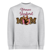 Heather Grey German Shepherd Mom Heavyweight Sweatshirt - Jasminsmagicworld