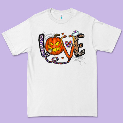 Love Halloween Premium Tee Designed By Cowhidedigitalart